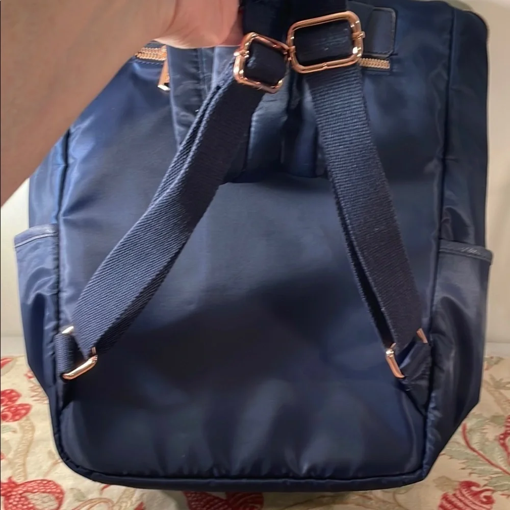 Aimee Kestenberg Blue Structured Backpack with Durable Fabric